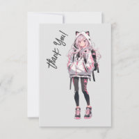 Anime Neko Kawaii Girl Character