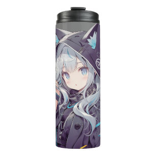 Anime Neko Kawaii Girl Series Thermal Tumbler