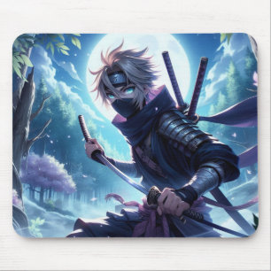 Anime Ninja Warrior Mouse Pad, Fantasy mouse pad