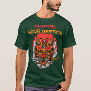 Anime Ninjas  Change Your Destiny  Samurais  Manga T-Shirt