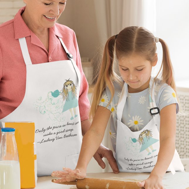 Anime~Only the pure in heart can make a good soup Standard Apron (Creator Uploaded)