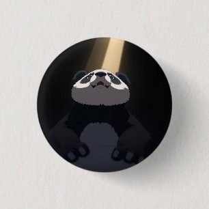 Anime panda 3 cm round badge