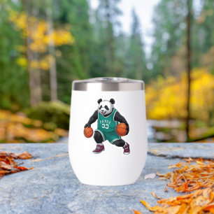 Anime Panda Basketball Dribble Cute Sports Sticker