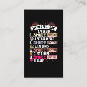 Anime Perfect Day Otaku Girl Japanese Manga Business Card