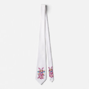 Anime Pink Bunny Girl Neck Tie