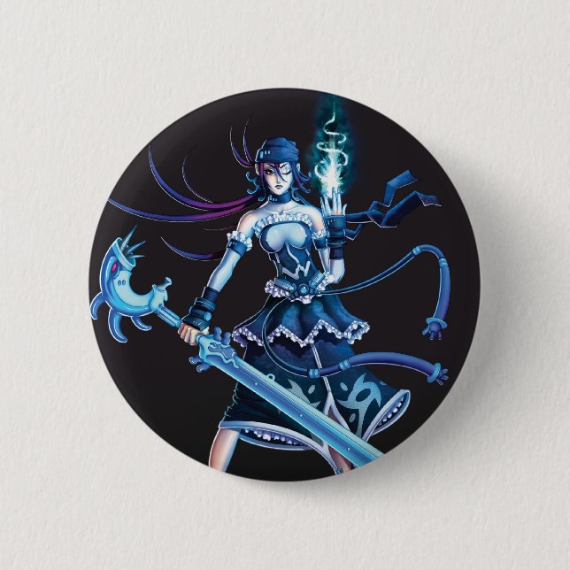 Anime Pirate Girl 6 Cm Round Badge (Front)