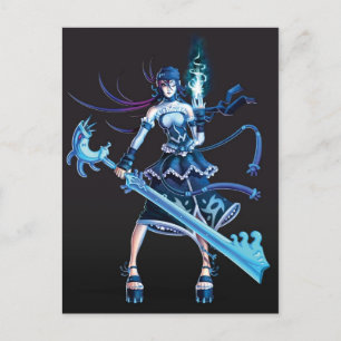 Anime Pirate Girl Postcard