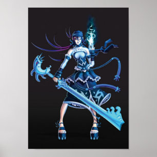 Anime Pirate Girl Poster