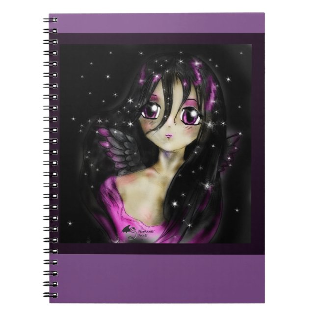 Anime Princess Angel Manga Girl Magic  Notebook (Front)