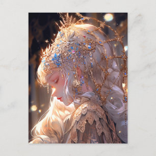 Anime Princess Girl Fantasy Art Postcard