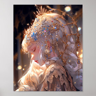 Anime Princess Girl Fantasy Art Poster