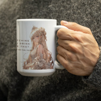 Anime Princess in crown feeling Calm Coffee Mug