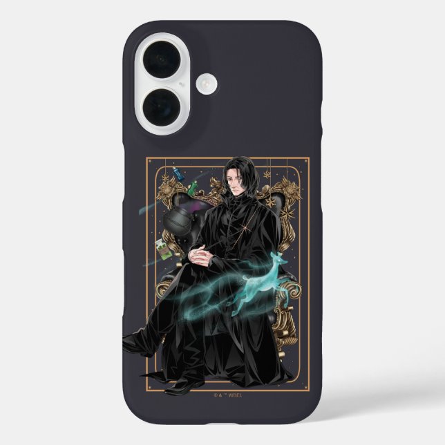 Anime Professor Severus Snape Seated Case-Mate iPhone Case (Back)