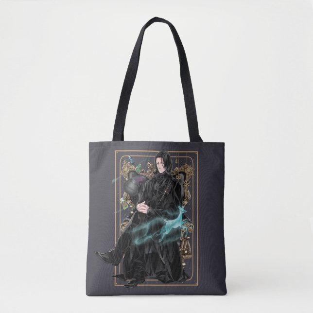 Anime Professor Severus Snape Seated Tote Bag (Front)