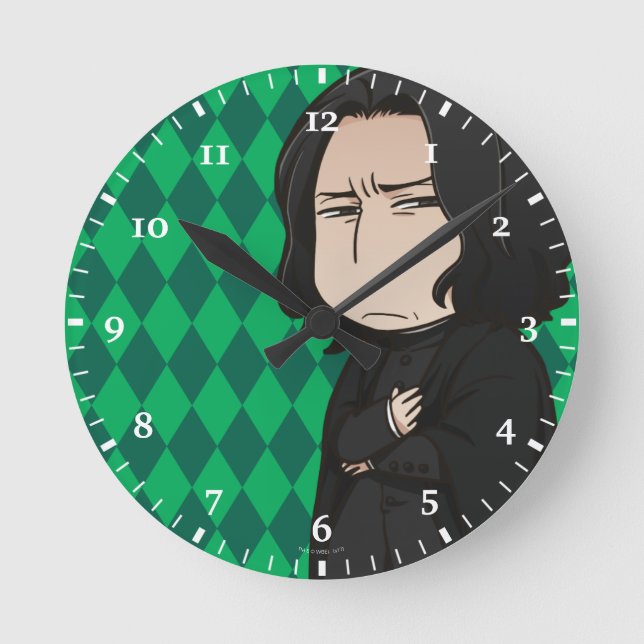 Anime Professor Snape Round Clock (Front)