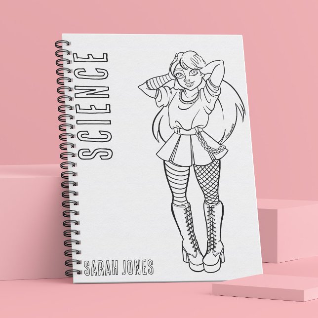 Anime Punk Teen Colouring School Subject Notebook (Creator Uploaded)