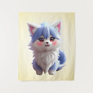 Anime puppy  tapestry