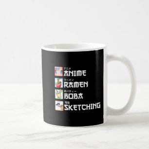 Anime Ramen Boba Sketching Japanese Manga Milk Tea Coffee Mug