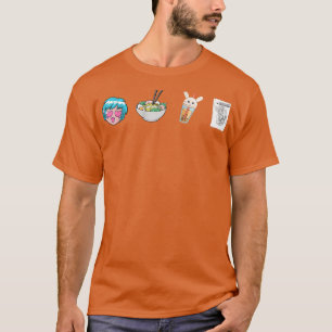 Anime Ramen Boba Sketching - Kawaii Anime Lover T-Shirt