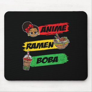 Anime Ramen Boby Black History Month Men Girl Wome Mouse Mat