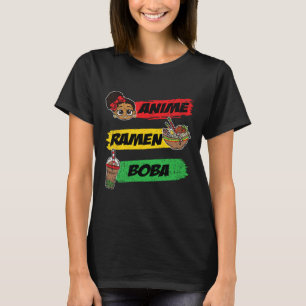 Anime Ramen Boby Black History Month Men Girl Wome T-Shirt