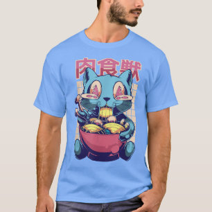 Anime Ramen Cats Lovers Gifts Noodles Japan Cat T-Shirt