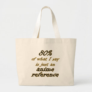 Anime Reference Joke Canvas Tote Bags