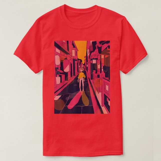 Anime Retro 90s Aesthetic Lofi Soft Grunge Japanes T-Shirt (Design Front)