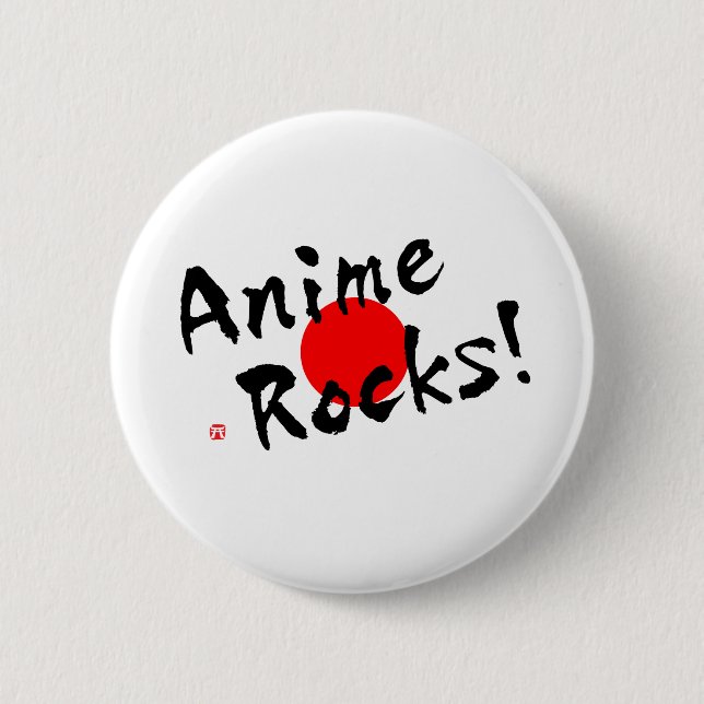 Anime Rocks! 6 Cm Round Badge (Front)