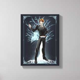 Anime Ron Weasley's Jack Russell Terrier Patronus Canvas Print