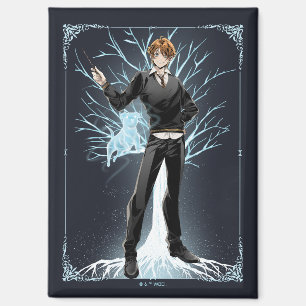 Anime Ron Weasley's Jack Russell Terrier Patronus Magnet