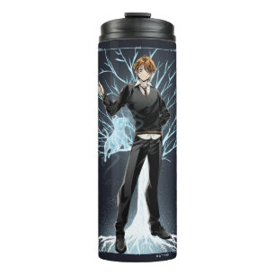 Anime Ron Weasley's Jack Russell Terrier Patronus Thermal Tumbler