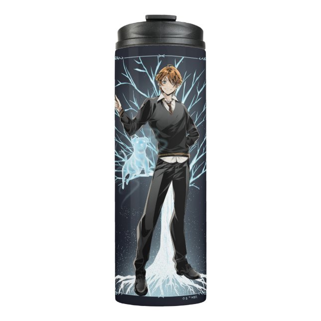 Anime Ron Weasley's Jack Russell Terrier Patronus Thermal Tumbler (Front)