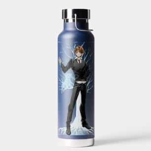 Anime Ron Weasley's Jack Russell Terrier Patronus Water Bottle