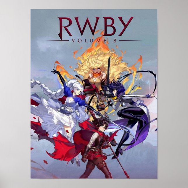Anime RWBY Folume 8 Poster (Front)
