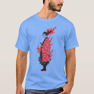 Anime Samurai Fiery Warrior Japanese Anime T-Shirt