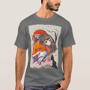 Anime Samurai Fo Otaku Japanese Girl T-Shirt