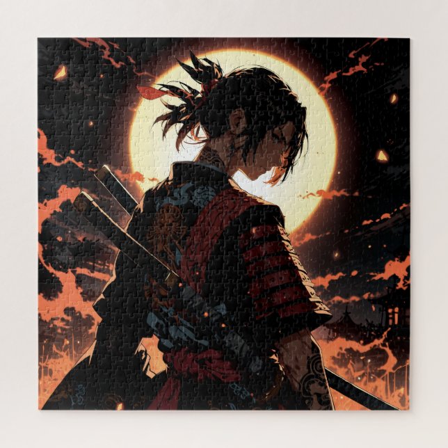Anime samurai jigsaw puzzle (Vertical)