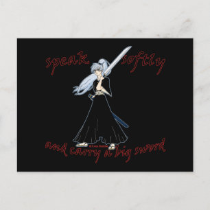 Anime Samurai Joke Postcard