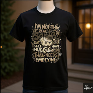 Anime Santa Huge Needs Emptying Quote T-Shirt