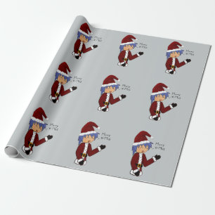 Anime Santa Wrapping Paper