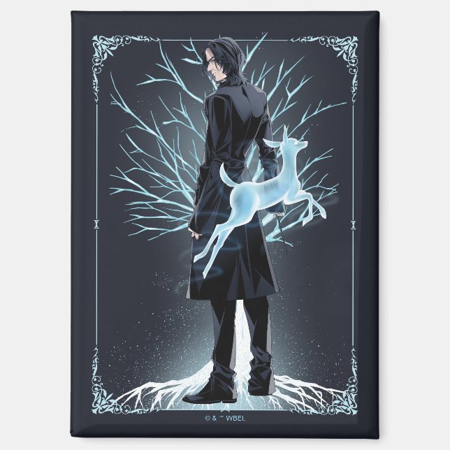 Anime Severus Snape's Doe Patronus Magnet (Front)