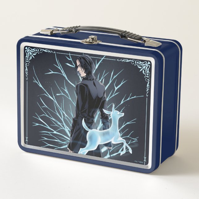 Anime Severus Snape's Doe Patronus Metal Lunch Box (Front)