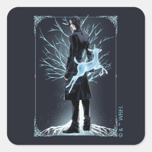 Anime Severus Snape's Doe Patronus Square Sticker