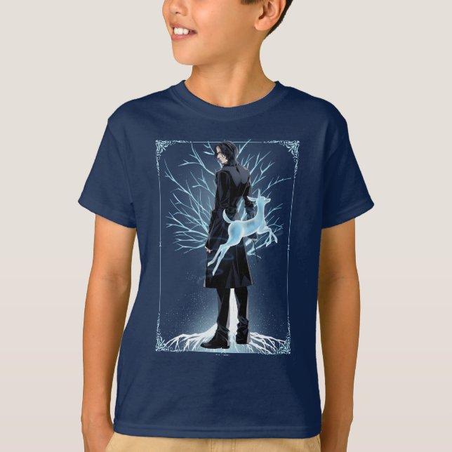 Anime Severus Snape's Doe Patronus T-Shirt (Front)