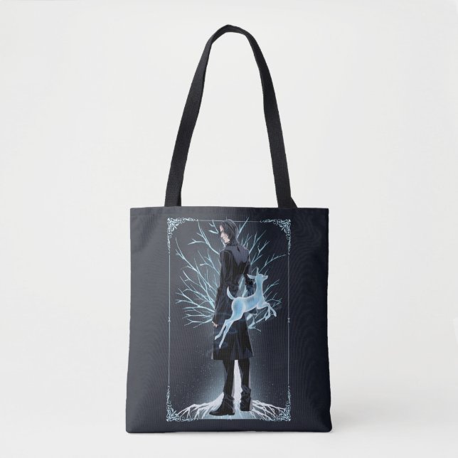 Anime Severus Snape's Doe Patronus Tote Bag (Front)