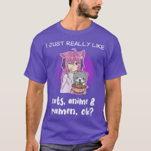 Anime Shirt Cat Lover Ramen Lover Funny Anime Love