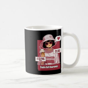Anime Sickle Cell Your Fight Is My Fight Burgundy Coffee Mug