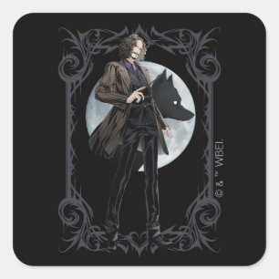 Anime Sirius Black Animagus Square Sticker
