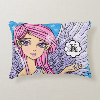 Anime Snow Angel Personalizabel art print Decorative Cushion